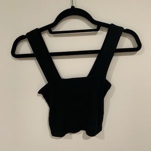 Black crop top